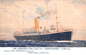 SS Demosthenes Aberdeen Line Ship Unused 