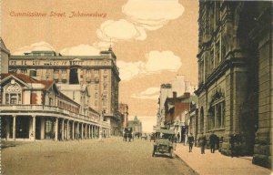 South Africa C-1910 Commissioner Street Johannesburg autos Postcard 22-7973