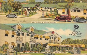 WALTERBORO, SC South Carolina  LADY LAFAYETTE TOURIST COTTAGES  c1940's Postcard