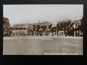 Hampshire New Forest LYNDHURST The Grand Hotel - Old RP Postcard