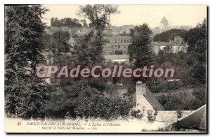 Old Postcard Saint Valery sur Somme Church and Hospice for the Butte des Moulins