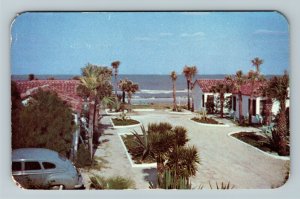 Daytona Beach FL-Florida, Miramar Cottages, Chrome Postcard