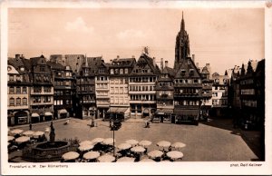 Germany Frankfurt am Main Der Römerberg Vintage RPPC C028