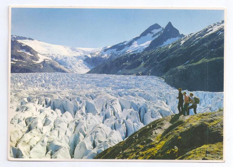 Alaska Mendenhall Glacier Cravases Oversize IMP Postcard