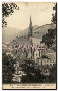 Old Postcard The Great War Thann La Cathedrale