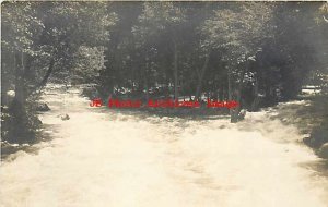 Yosemite National Park, California, RPPC, Merced River Fork