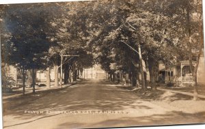 RPPC NY Hannibal Oswego County Fulton St. Looking West EXTREMELY RARE C.1910 M39