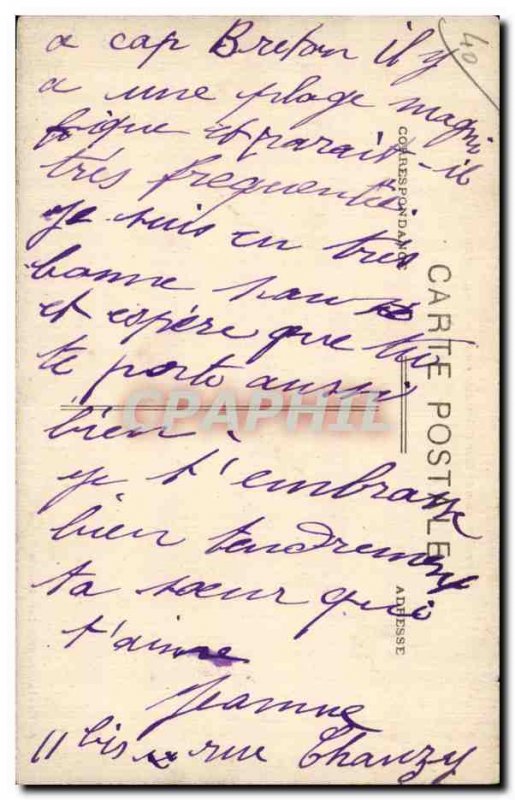 Capbreton Sea - Sunset - Old Postcard