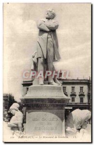 Old Postcard Bordeaux Gambetta's monument
