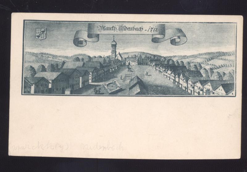 WARRTH NIDENBACK GERMANY GERMAN ANTIQUE VINTAGE POSTCARD