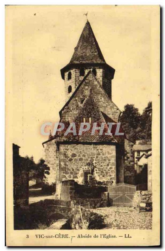 Postcard Old Vic Sur Cere Apse of the Church