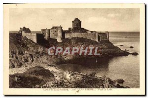 Old Postcard Cap Frehel Fort La Latte Emerald Coast