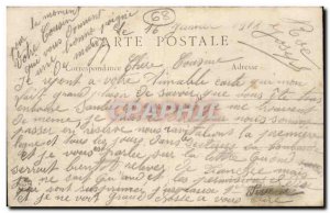 Giromagny Old Postcard passage refueling cars (militaria)