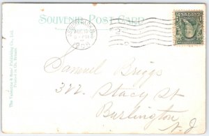 Vintage 1908 Ashbury Park NJ Main St & Cookman Ave Postcard