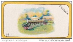 Carreras Cigarette Card Greyhound Racing Game No 28 Obstacle