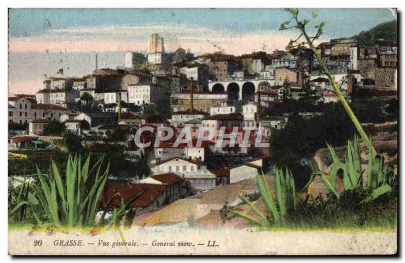 Old Postcard Grasse General view