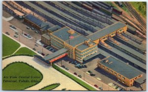 Postcard - Air View Center Union Terminal - Toledo, Ohio