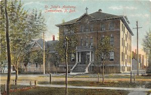 H57/ Jamestown North Dakota Postcard c1910 St John's Academy School  122