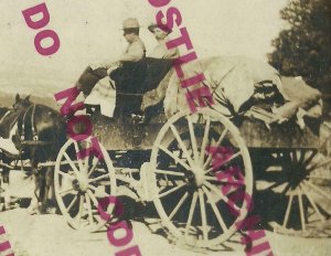 Ketchum IDAHO RPPC 1911 U.S. MAIL STAGECOACH Wagon RFD to Stanley WILD WEST