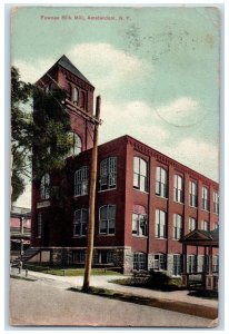 1910 Fownes Silk Mill Building Exterior Amsterdam New York NY Antique Postcard