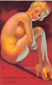 1945 Mutoscope Artist Pin Up Girl, Non Postcard Backing Unused 