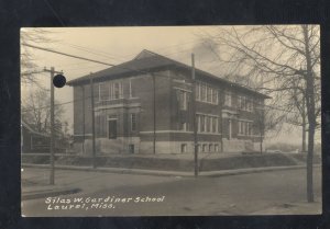 RPPC LAUREL MISSISSIPPI SILAS W GARDINER SCHOOL VINTAGE REAL PHOTO POSTCARD