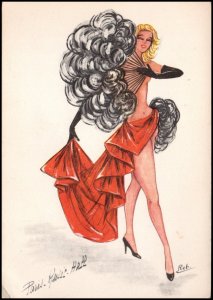 France Post card - Women, unused