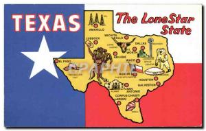 Postcard Old Texas The Lone Star State