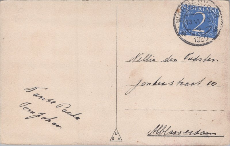 Anthropomorphic Cats Dressed Vintage Postcard C376