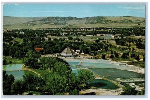 Thermopolis Wyoming WY Postcard Tepee Spa Deluxe Health Swimming Complex 1971