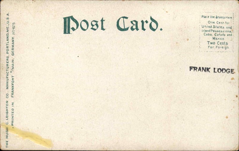 Bemis Maine ME Train Station Depot Railroad c1910 Postcard