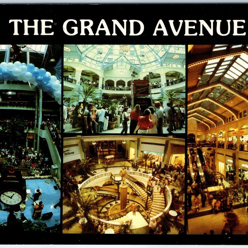 c1990s Milwaukee, WI Grand Avenue Marketplace Shopping Center Mall 4x6 PC M15