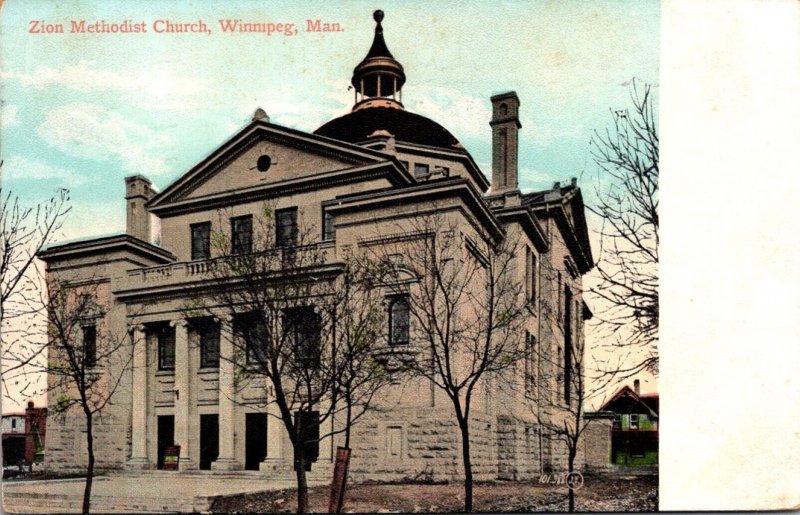 Canada Winnipeg Zion Methodist Church 1909