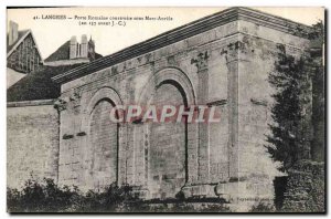 Old Postcard Langres Roman Gate Constraite Under Marcus Aurelius