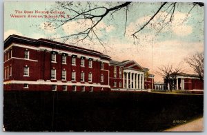 Vtg Albany New York NY State Normal College Western Avenue 1910s Postcard