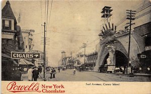 Surf Avenue, Powell's New York Chocolates Coney Island, NY, USA Amusement Par...