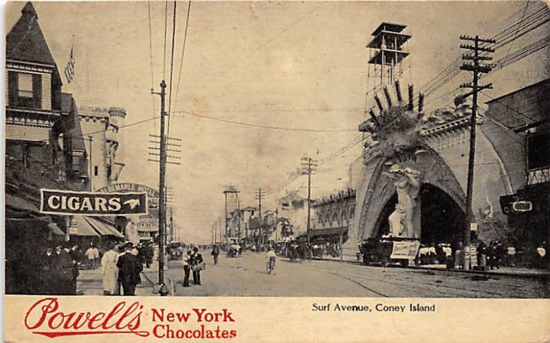 Surf Avenue, Powell's New York Chocolates Coney Island, NY, USA Amusement Par...