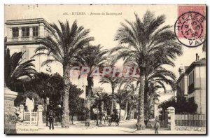 Old Postcard Hyeres Avenue De Beauregard