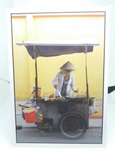 Vietnamese Street Peddler Vietnam Vintage Postcard Mobile Street Food Stall