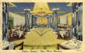Rice Hotel - Houston, Texas TX Postcard