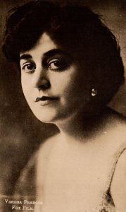 RPPC Pretty Lady Virginia Pearson Actress Real Photo Postcard