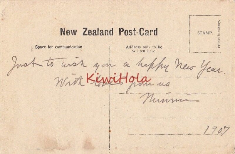 Postcard Hinemoas Bath Mokoia Island Rotorua New Zealand