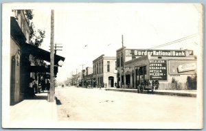 EAGLE PASS TX STREET SCENE ANTIQUE REAL PHOTO POSTCARD RPPC