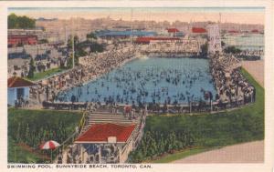 ONTARIO   TORONTO   SUNNYSIDE BEACH  SWIM POOL postcard
