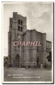 Old Postcard Montbrizon Cathedrale Notre Dame