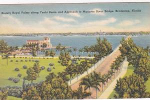 Florida Bradenton Royal Palms Along Yacht Basin & Approach To Manatee River B...