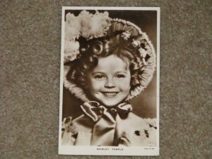 SHIRLEY TEMPLE-EARLY CHILD MOVIE STAR, RPPC, UNUSED VINTAGE CARD 