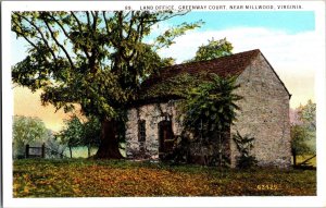 Land Office, Greenway Court Near Millwood VA Vintage Postcard L74 