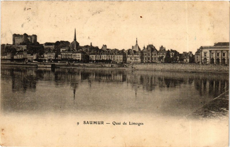 CPA Maine-et-Loire SAUMUR Qaui de LIMOGES (984815)