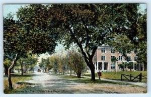 SEABREEZE, Daytona Florida FL ~ Street Scene COLONADES HOTEL c1910s  Postcard